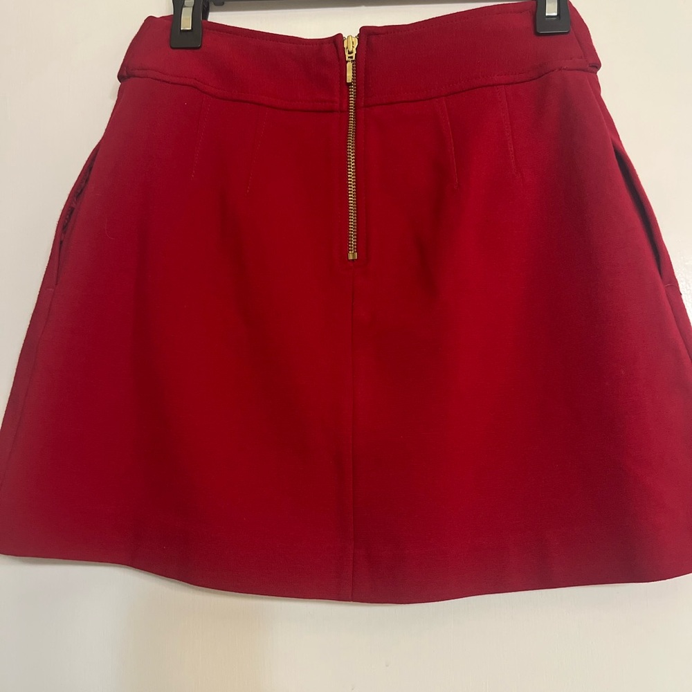 Express Design Studios Vibrant Red Mini Skirt Siz… - image 2